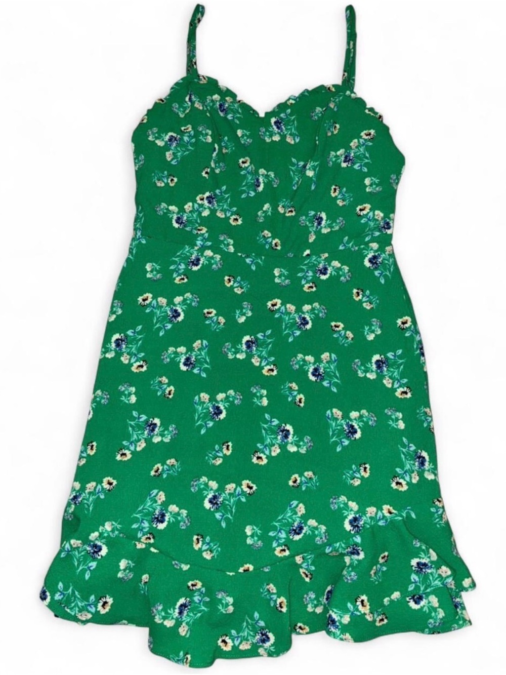 Green Floral City Studio Dress Size 5